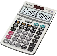 CALCULATOR, DESKTOP, 10 DIGIT, CASIO, GREY MAIN